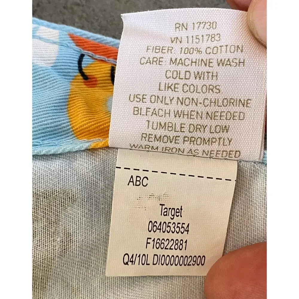 Circo ABC Light Blue Shower Curtain in SUPER CLEAN Condition‎